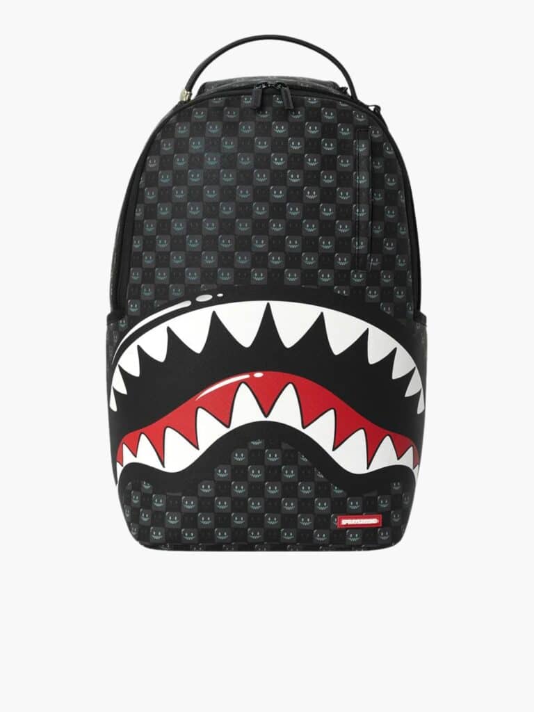 תיק גב ספרייגראונד Shark Squares בצבע שחור חזית
