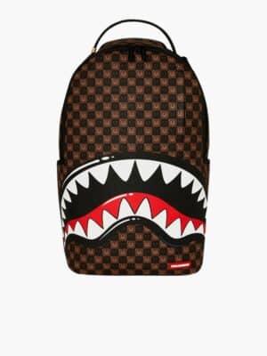 תיק גב ספרייגראונד Shark Smile בצבע חום חזית