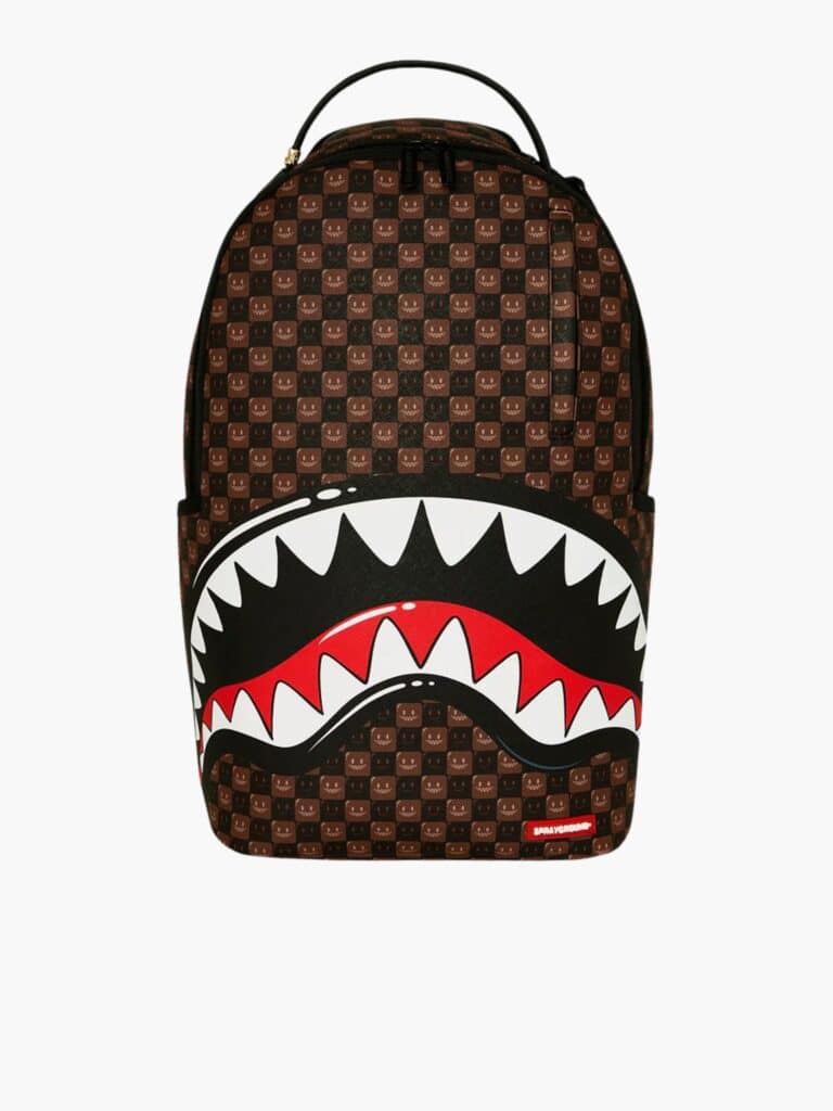 תיק גב ספרייגראונד Shark Smile בצבע חום חזית