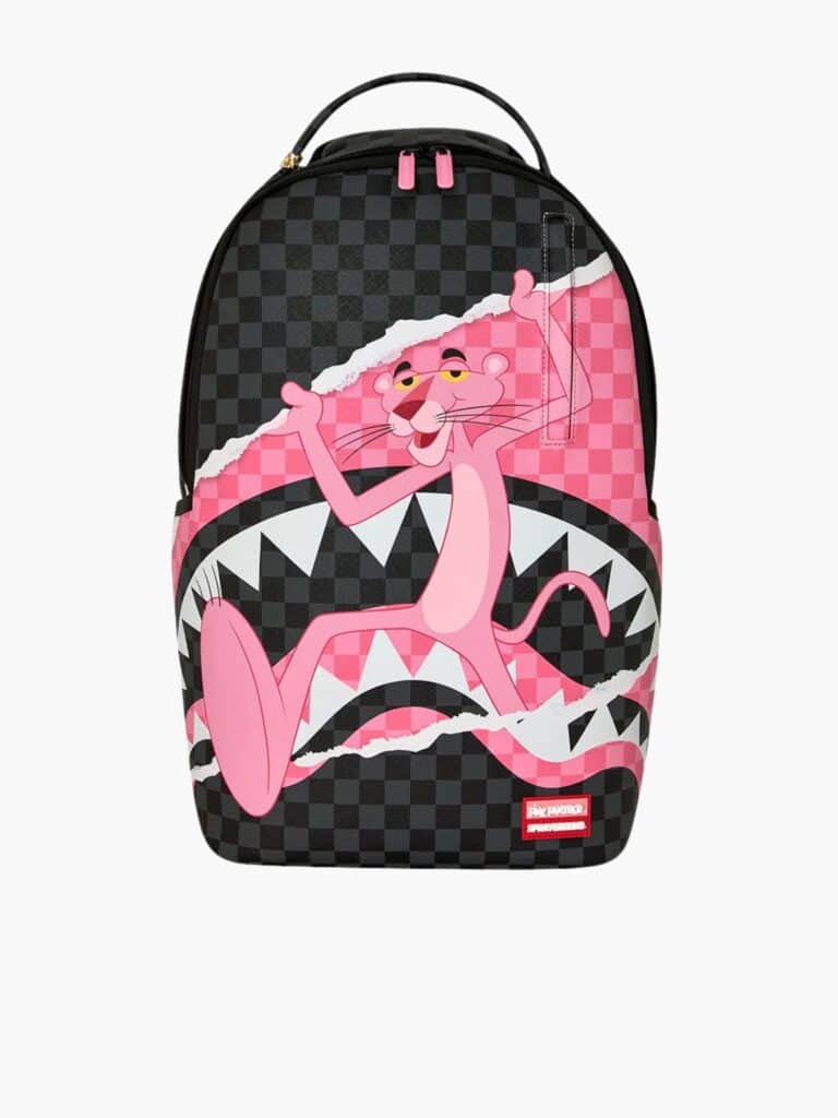 תיק גב ספרייגראונד Pink Panther Shark בצבע שחור וורוד חזית