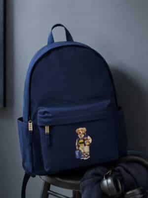 ראלף לורן תיק גב Polo Bear עם שני תאים גדולים וכיס פנימי ברוכסן