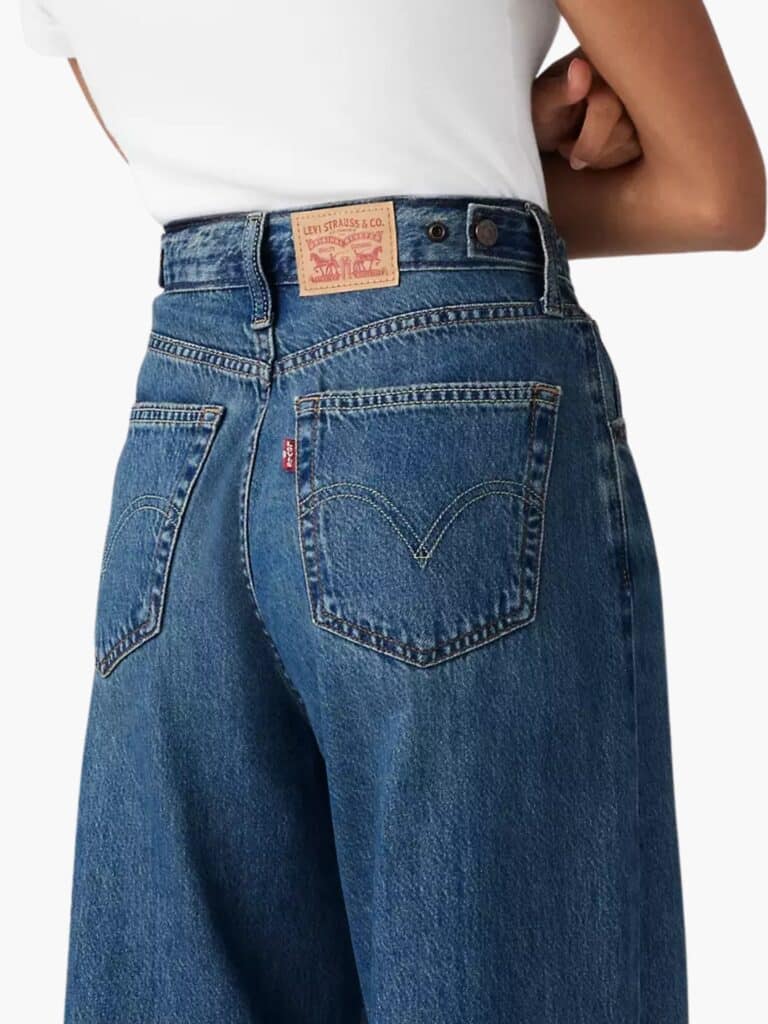 ליוויס ג׳ינס Cinch Baggy כחול לנשים עם כיוונון אחורי במותן