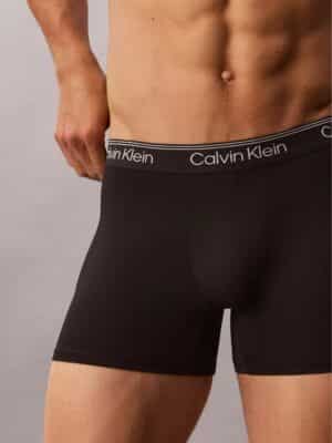 קלווין קליין תחתוני BOXER BRIEF שחורים לגברים עם חגורת לוגו