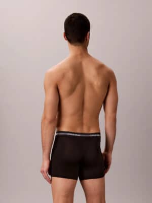 קלווין קליין תחתוני Trunk Boxer Briefs שחורים במבט אחורי