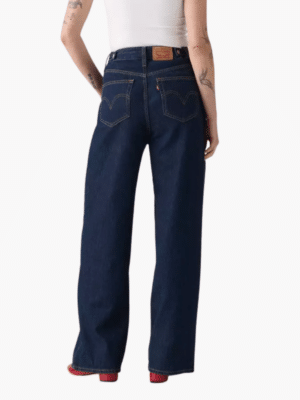 ליוויס ג'ינס נשים Cinch Baggy כחול כהה – כיס אחורי וכוונון במותן